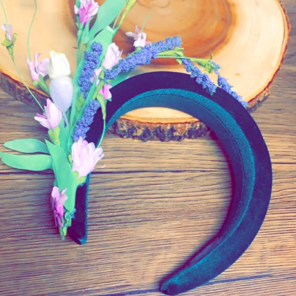 Green padded headband